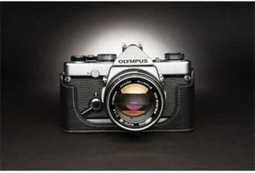 Olympus OM1 OM2n OM3 OM4Ti Genuine Leather Half Case Camera Cover Bag Handmade