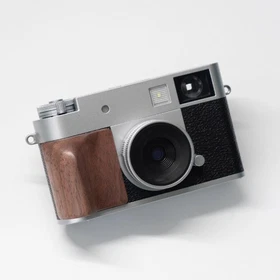 Wooden Grip Handle Camera Grip For Fujifilm XHalf Black Sandalwood Wood Walnut11
