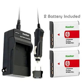 NP-BG1/FG1 Battery& Charger for Sony CyberShot DSC-W150 DSC-W200 DSC-W30 DSC-W35