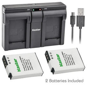 Kastar EN-EL12 battery charger for Nikon S630 S640 S800c S1000pj S1100pj S1200pj