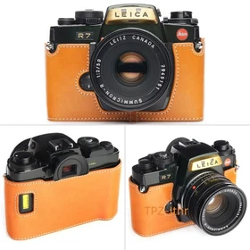 For Leica R7 Handmade Genuine Real Leather Half Camera Case Bag Cover