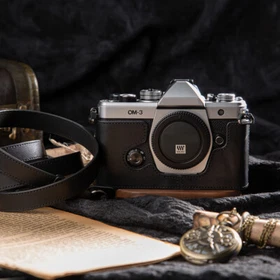 Suitable For Olympus OM-3 Genuine Leather Camera Half Case Bag Covers Protection