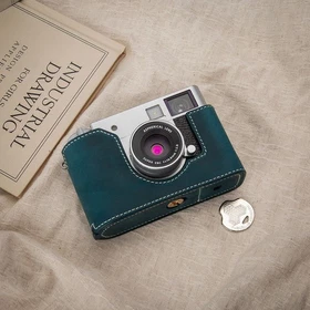 For Fujifilm Xhalf Leather Case Protective Shell Base Protective Cover Camera Ba