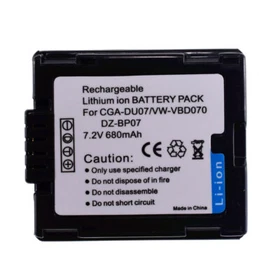 CGA-DU07 Battery or Slim LCD Charger for Panasonic PV-GS120 PV-GS150 PV-GS180