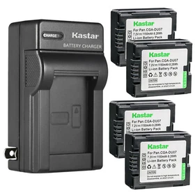 Kastar Battery Wall Charger for Panasonic CGR-DU07 CGA-DU07 PV-GS150 PV-GS180