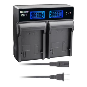 Kastar Battery LCD Rapid Charger for Sony NPQM91D Sony DCR-PC115 DCR-PC6 DSC-S75