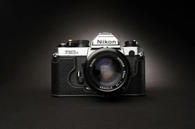 Genuine Real Leather Half Camera Case Bag Cover for Nikon FM3A Film Camera