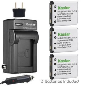 Kastar Battery AC Charger for Fuji NP45 NP-45S BC-45B Fujifilm instax Mini 70