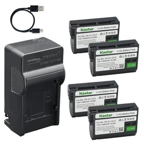Kastar Battery AC & USB-C Charger for Nikon D500 D600 D610 D750 D780 D800 D810