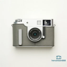 Grip Half Case For Fujifilm XHalf Leather Metal Insert Camera Cover MrStone New