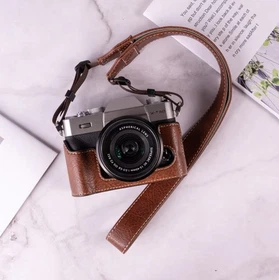 For Fujifilm X-T30 XT30 XT30II XT30III Camera Bag PU Leather Dock Base Cover