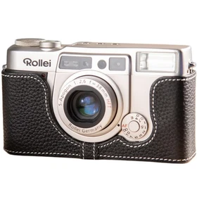 For Rollei AFM35/KLASSE W/S Handmade Genuine Real Leather Half Camera Case Bag 