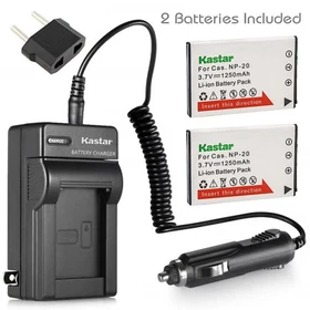 Kastar Battery AC Charger for Casio NP-20 BC-11L & Casio Exilim EX-Z5 EX-S770