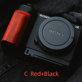 For Sony sony Alpha ZV-E10 II Handmade Wooden handle Grip L Plate Alloy Base