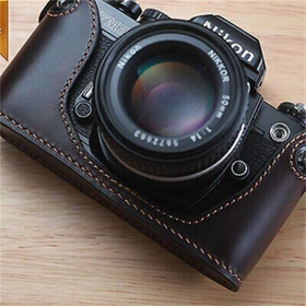 Genuine Leather Handmade Half Camera Case Cover For Canon AE-1 AE-1P A-1