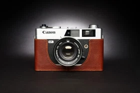 Real Leather Half Camera Case Bag Cover for CANON Canonet QL17 QL19 Canonet 28