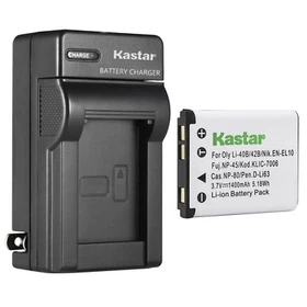 Kastar Battery Wall Charger for Olympus Li-40B Li42B & Olympus FE-360 Camera