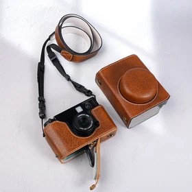 For Fujifilm xhalf X-half Camera Bag Leather Dock Case Base Protection Cover