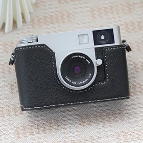 For Fujifilm XHALF Camera Bag PU Leather Dock Base Protection Cover shell