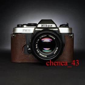New Handmade Leather Half Case for Nikon FM3A FM10 Camera Retro Protective Cover