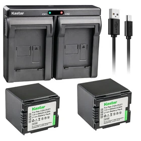 Kastar Battery Dual Charger for Panasonic CGA-DU21 CGR-DU21 PV-GS150 PV-GS180