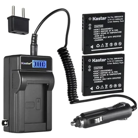 Kastar Battery LCD AC Charger for DMW-BCK7E DMW-BCK7PP Panasonic Lumix DMC-FH25
