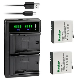 Kastar Battery LTD2 USB Charger for Xiaomi YI AZ16-1 AZ16-2 & Xiaomi YI 360 VR