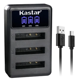 Kastar Battery Triple Charger for Olympus Li-50B LI-50C & Stylus 1030SW SZ-10