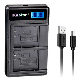 Kastar Battery LCD Dual Charger for Olympus Li-50B LI-50C & Stylus 1030SW SZ-10