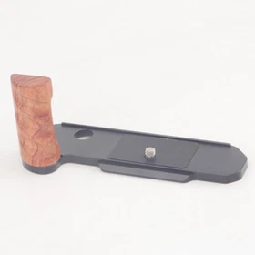 For Nikon FM2 Camera L Bracket Wood Hand Grip Aluminum Alloy Quick Release Plate