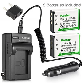 Kastar Battery AC Charger for Fuji NP-85 BC-85 Fujifilm FinePix SL1000 Camera