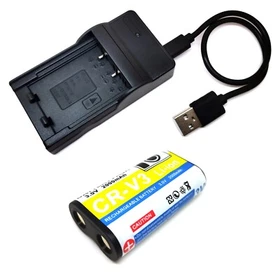 Battery / USB Charger For Pentax Digibino DB100 DB200 K100D K110D K100D Super