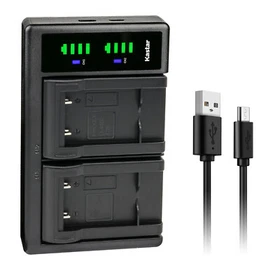 Kastar Battery LCD Dual Charger for NP-45A NP-45B NP-45S Fujifilm instax Mini 70