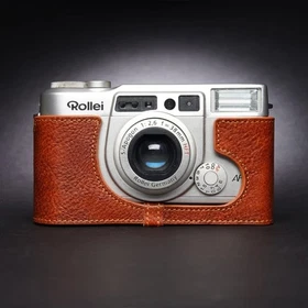 Genuine Leather Camera Half Case Camera Bag for Rollei AFM35 Fujifilm KLASSE W/S