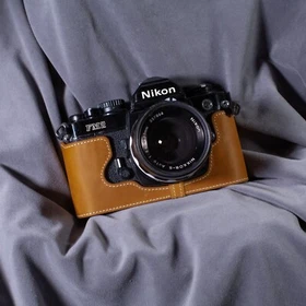 For Nikon FM2 FE2 FM2N Case Real Genuine Leather Half Camera Case Bag Cover