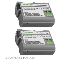 Kastar Rechargeable Li-ion Battery for EN-EL15b EN-EL15a Nikon D780 DSLR Camera