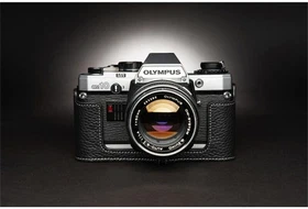 Olympus OM10 OM20 OM30 Half Case Camera Retro Leather Cover TP Insert Handmade