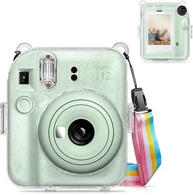 Clear Case for Fujifilm Instax Mini 12 Instant Camera Crystal Hard Shell Cover