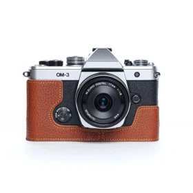 Suitable For Olympus OM-3 Handmade Cowhide Camera Half Case Bag Cover Protection