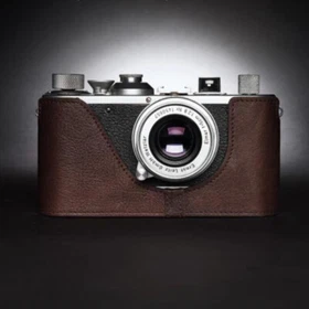 Genuine Real Leather Half Camera Case Bag Cover For Leica 0 i ii iii iiia iiib