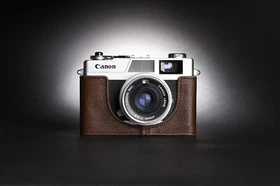 Real Leather Half Camera Case Bag Cover for CANON Canonet QL17 QL19 Canonet 28