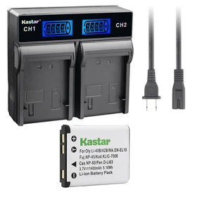 Kastar Battery LCD Rapid Charger for NP-45 45A 45B 45S Fujifilm instax Mini 70