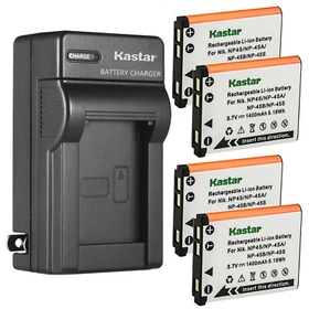 Kastar Wall Charger Battery for Fuji NP45 NP-45S BC-45B Fujifilm instax Mini 70