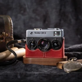For Rollei 35 35s 35SE 35TE 35T Handmade Real Leather Half Camera Case Bag Cover