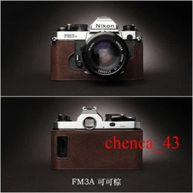 New Handmade Leather Half Case for Nikon FM3A FM10 Camera Retro Protective Cover