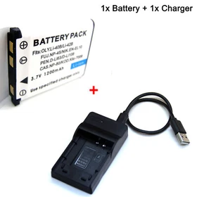 Battery / Charger For LI-42B Olympus FE-4010 FE-4030 FE-4050 FE-5000 FE-5030 USA