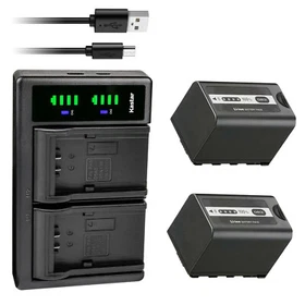Kastar Battery LTD2 USB Charger for Panasonic LUMIX BGH1 Cinema 4K Box Camera