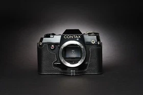 Genuine Real Leather Half Camera Case Bag Cover for Contax 167MT 137MA 137MD