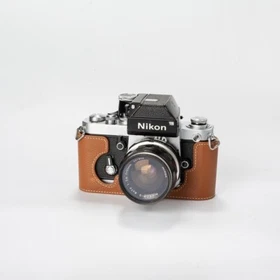 For Nikon F2 F2A F2AS F2S Genuine Real Leather Half Camera Case Bag Cover Case