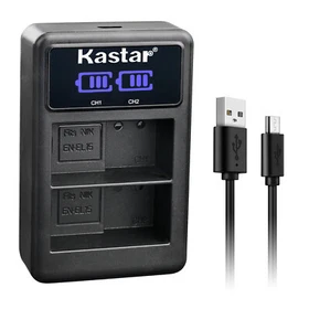 Kastar Battery LED2 USB Charger for Nikon D7000, D7100, D7200, D7500, D750, D780